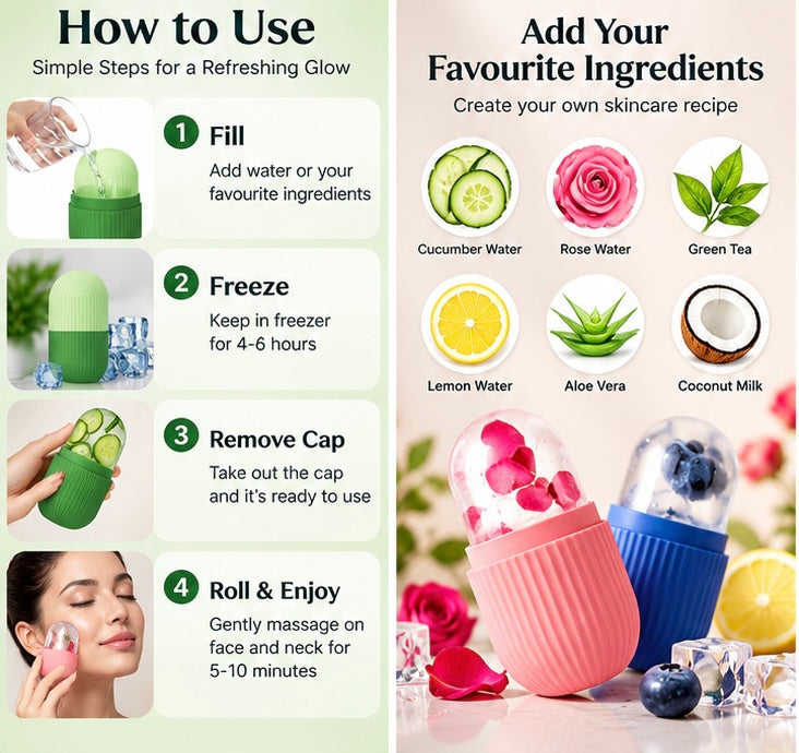 GlowChill™ Reusable Facial Ice Roller