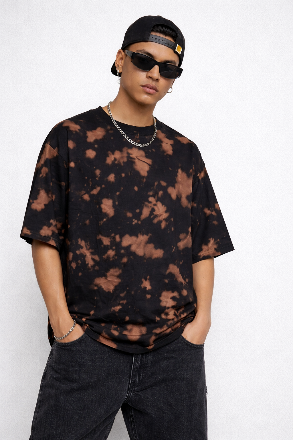 Unisex Plain Tie Dye Oversized T-Shirt