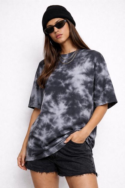 Unisex Plain Tie Dye Oversized T-Shirt