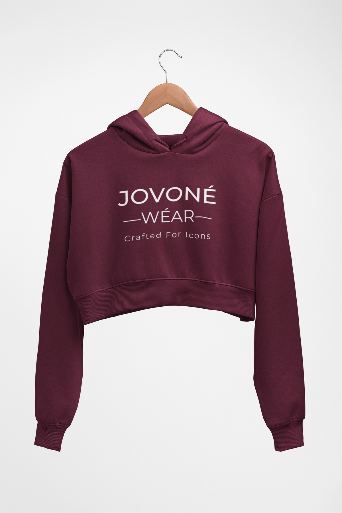 JoVone Wear - Crop Hooded Sweatshirt