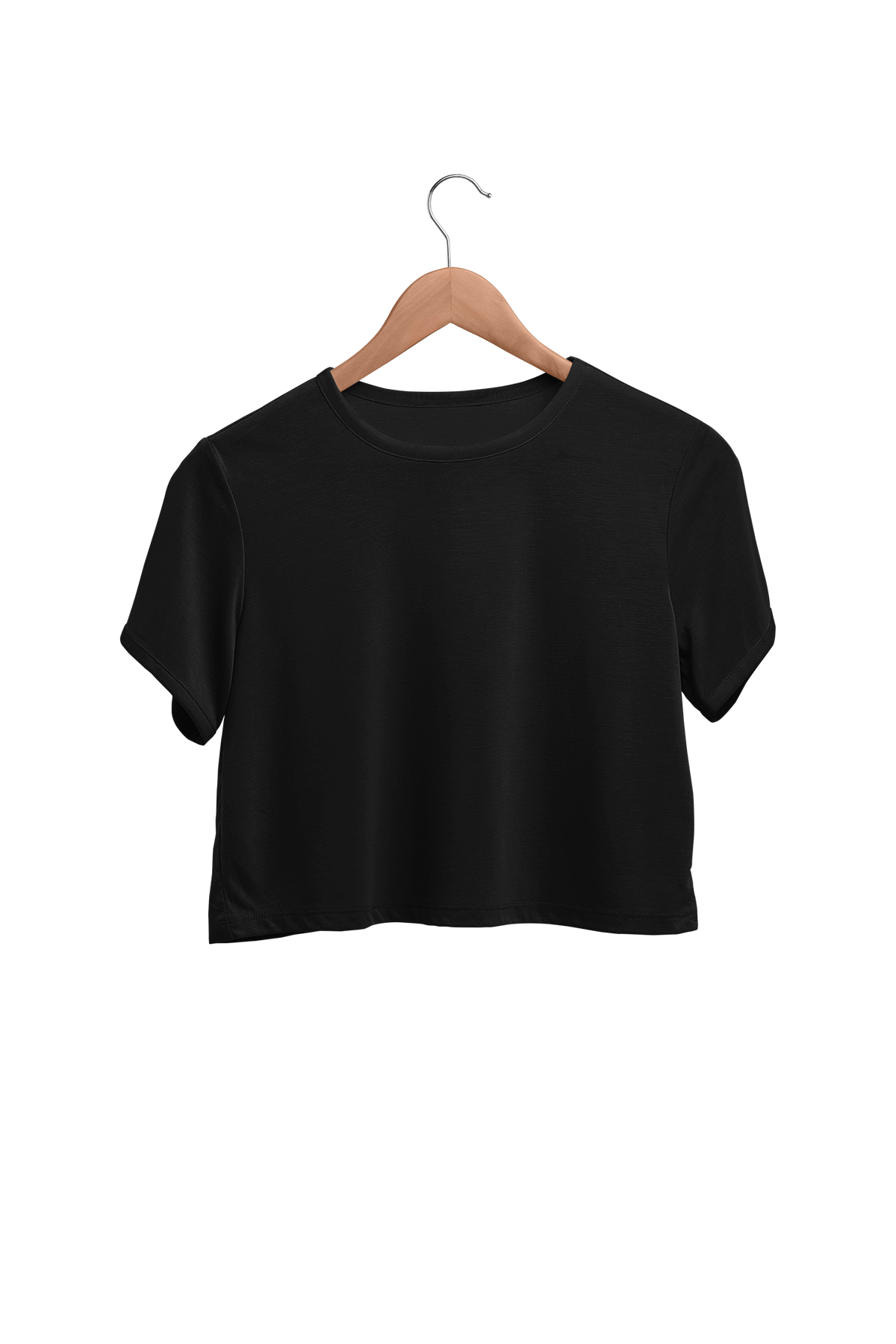 Plain Crop Top T-shirt For Women