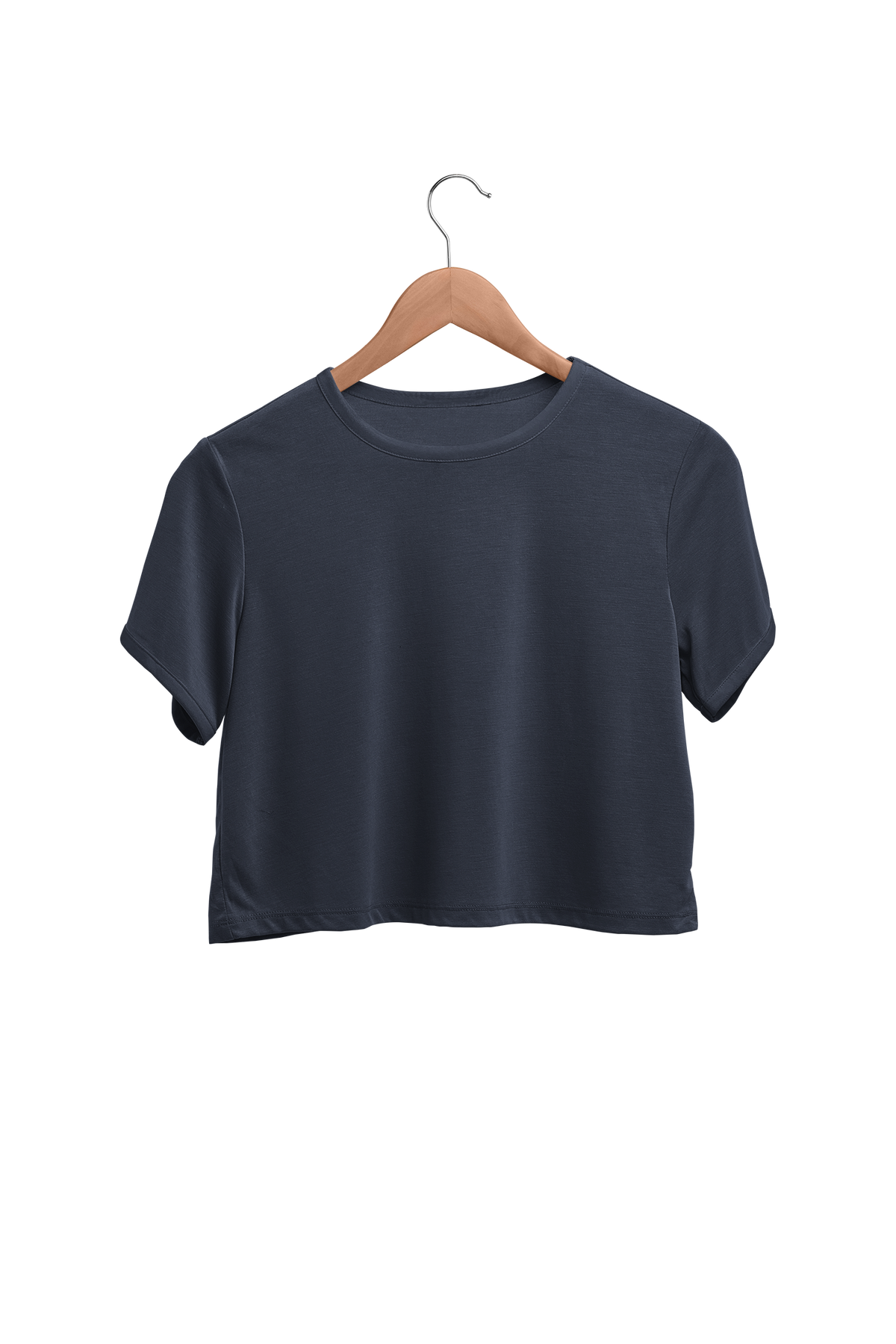 Plain Crop Top T-shirt For Women