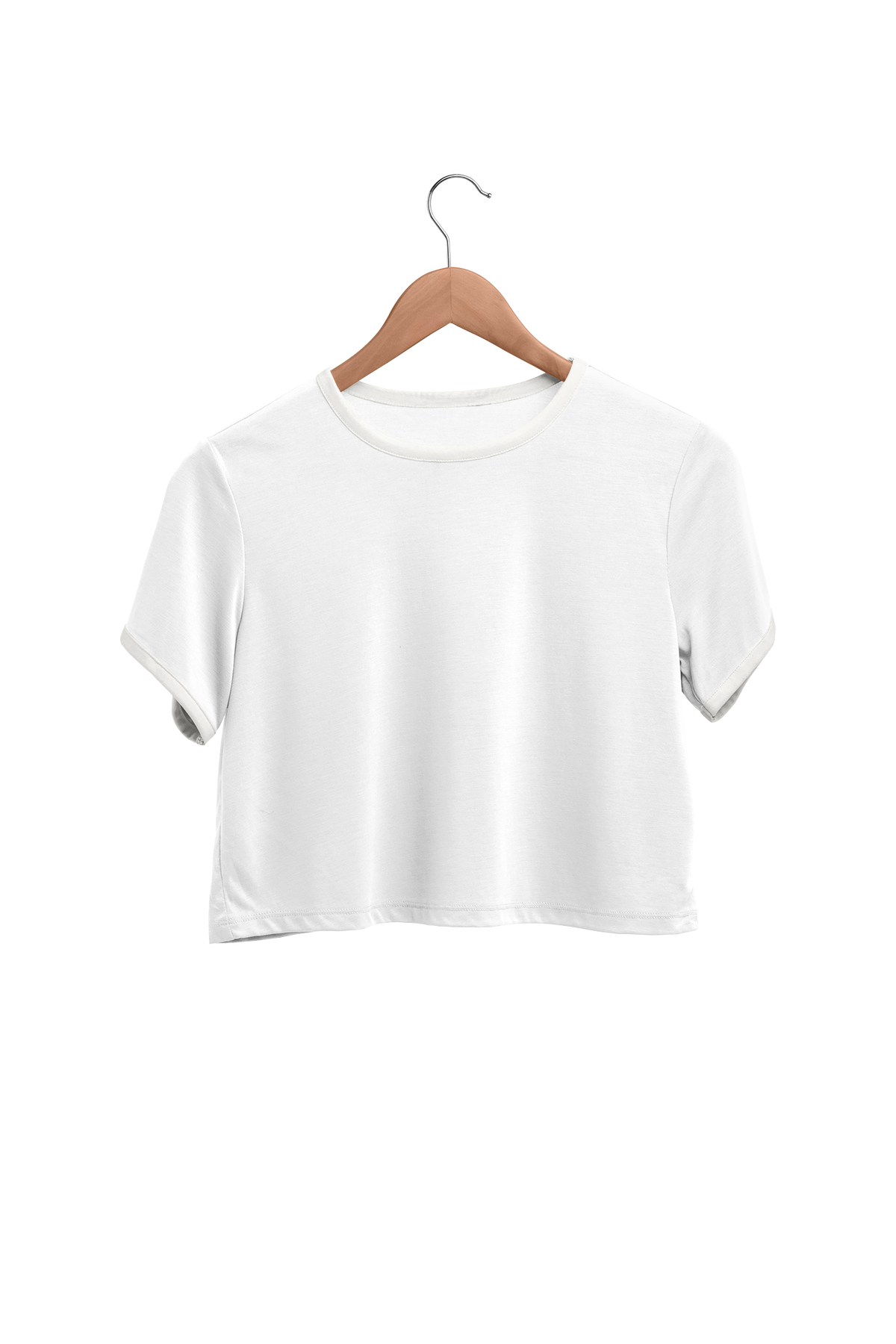 Plain Crop Top T-shirt For Women