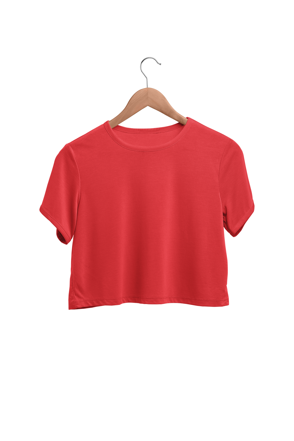 Plain Crop Top T-shirt For Women