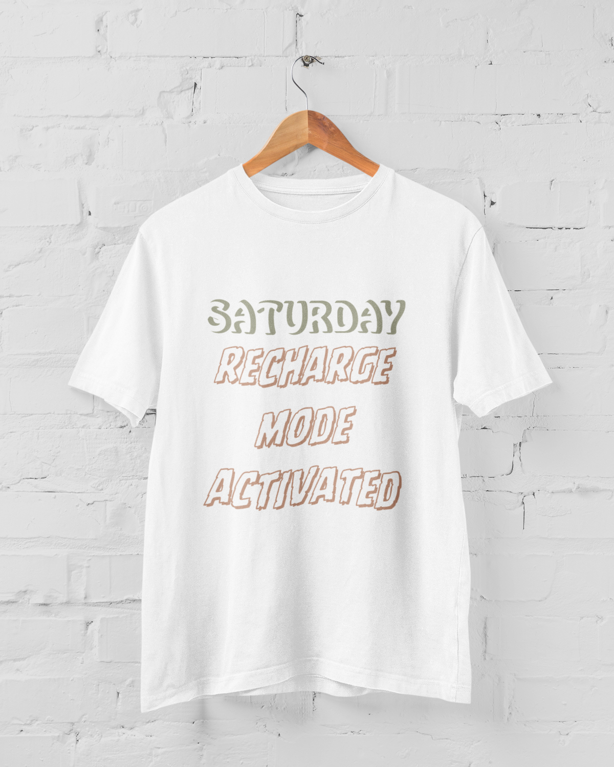 Saturday Recharge Mode Classic Tshirt