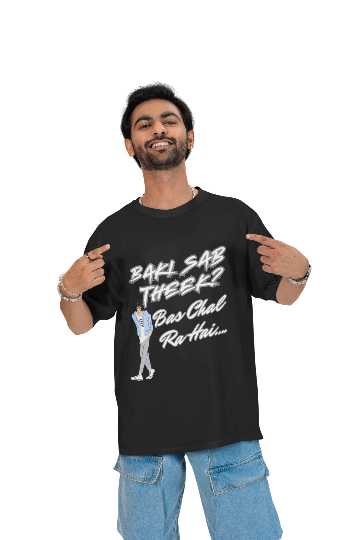 Baaki Sab Theek? Oversized Unisex Tshirt