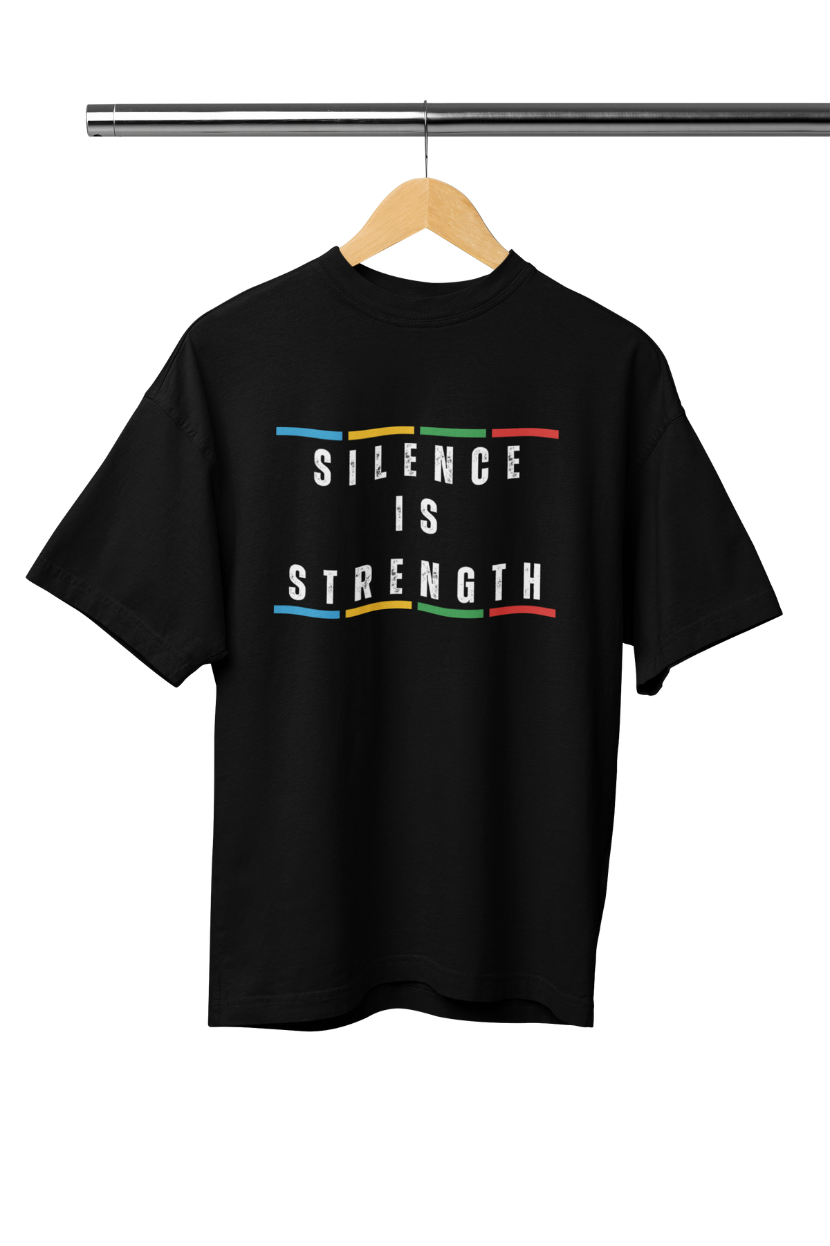 SILENCE IS STRENGTH UNISEX OVERSIZED TSHIRT