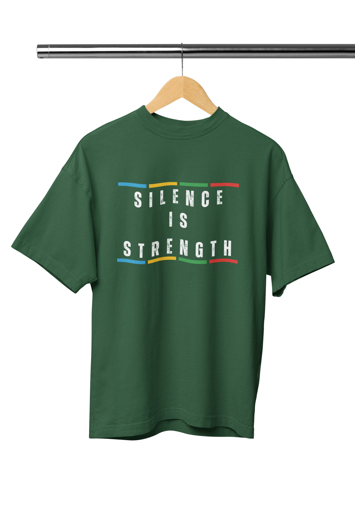 SILENCE IS STRENGTH UNISEX OVERSIZED TSHIRT