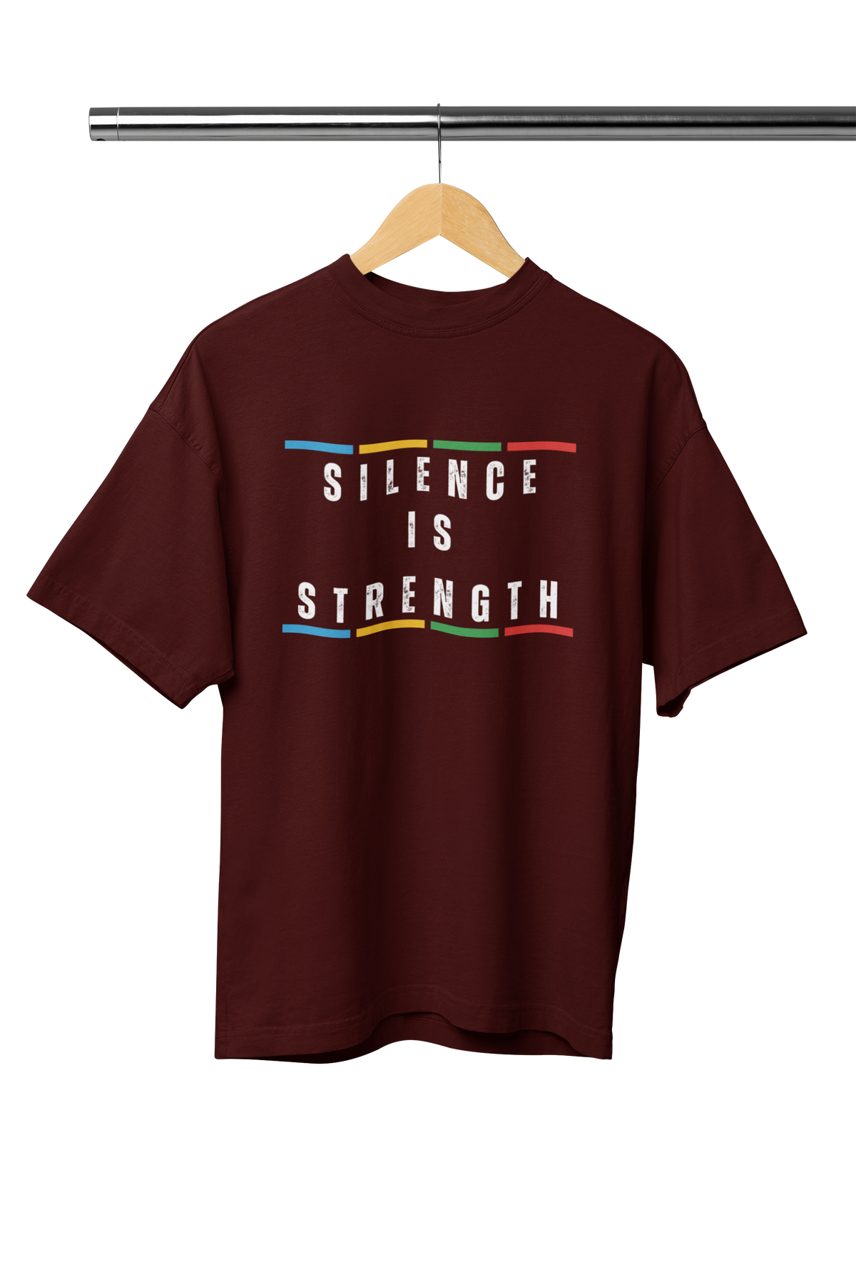 SILENCE IS STRENGTH UNISEX OVERSIZED TSHIRT