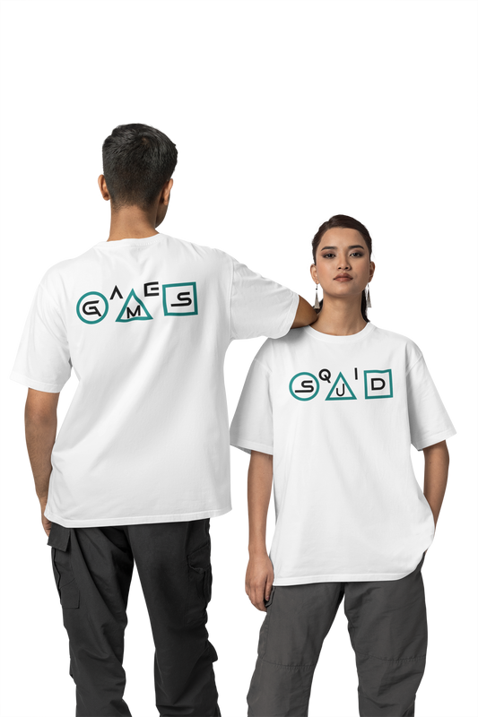 SQUID GAME FRONT BACK PRINTED - UNISEX OVERSIZED TSHIRT